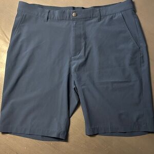 Adidas Men's Slate Blue Flat Front Golf Shorts